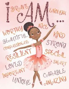 I Am: Empowering Coloring Book for Black and Brown Girls with Natural Curly Hair | Positive Affirmations for African American Girls