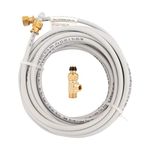 PEX Ice Maker Installation Kit – 25 Feet of Tubing For Appliance Water Lines With Stop Tee For Quick Installation, 1/4” Compression Fittings, Flexible Hose For Potable Drinking Water