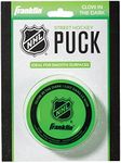 Franklin Sports Street Hockey Puck - Glow in The Dark Outdoor Hockey Puck - Official Size Street Hockey Puck for Kids + Adults - Green