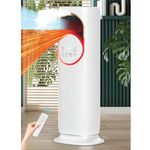Jawsons™ 4-in-1 Oscillating Tower Fan with Heater, Humidifier & Cooler | 120° Oscillation, 4L Water Tank, 3 Cooling Speeds, 2 Heating Levels, 9-Hour Timer & Remote Control | All-Season Comfort