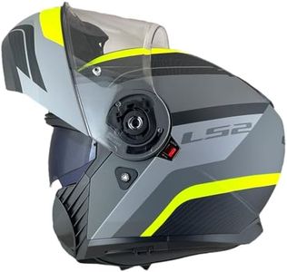 LS2 HELMTS Casque Abattant Strobe 2 Taille L (59/60) Gris Mat et Fluor Homologation 22.06