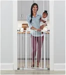 Regalo Easy Step 36" Extra Tall Walk Thru Baby Gate, Includes 4-Inch Extension Kit, 4 Pack of Pressure Mount Kit and 4 Pack Wall Cups and Mounting Kit, White