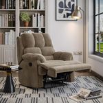 Wakefit Recliner | 3 Year Warranty | Recliner Sofa 1 Seater, XpertGRID Technology, Designed for Supreme Comfort & Relaxation, Easy DIY Assembly, 145 kg Weight Capacity, Virelia (Stone)
