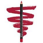 NYX PROFESSIONAL MAKEUP Suede Matte Lip Liner, Vegan Formula - Spicy (True Red)