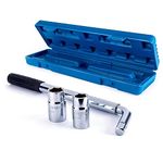 Wheel Nut Remover Torque Wrench With 17/19mm And 21/23mm Standard Sockets, Non-Slip, Durable, Retractable, Telescopic Lug Wrench For Car/Van/Truck Spare Tyre Breakdown Emergency Tools, Tyre Change Etc