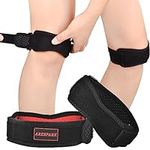 Patella Tendon Knee Strap, Arespark Patella Stabilizer Knee Brace Support with Thickened Pad & Adjustable Band for Protection & Injury Recovery, Meniscus Tear Arthritis Tennis Running Workout Sports, Genouillère for Women & Men, Pack of 2 (Medium)