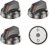 DG64-00975A（4PCS） Universal Electric Range Stove Control Knobs Replacement,DG64-00975 A 001 fit for Samsung Stove Knob/Burner/Oven Knobs Replacement Compatible with Samsung ne/nx9000t