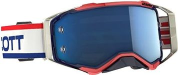 Scott Prospect Heritage Unisex-Adult Off-Road Motorcycle Goggles - White/Blue Retro/One Size