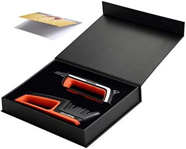 SHARPAL Chef Knife and Scissors Sharpener & Garden Tool Sharpener, Sharpening & Honing Straight and Serrated Knives, Lawn Mower Blade, Axe, Pruners, Shears, Combo Gift Pack with Greeting Card