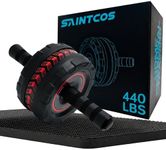SaintCos Ab Roller Wheel for Abs Workout - Core Strength Training Equipment for Home Gym with Knee Pad, Abdominal Exercise Wheel for Men and Women