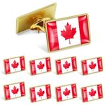 25/Pack Official Canada Flag Pins Bulk - Metal Canadian National Lapel Pin