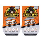 Gorilla Tape Crystal Clear 8.2m, 2 Count (Pack of 1)