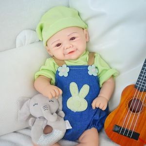 FemmeForm Girl 17 Inch, Full Silicone Baby Doll, Reborn Baby Dolls Silicone Full Body, Sleeping Position Newborn, Not Vinyl, with Gift Box