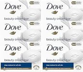 6 x Dove Beauty Cream Bar | Classic Original Soap for Shower & Bath Cleansing | Normal & Sensitive Skin | pack of 6 Multipack 180g