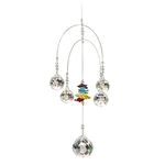 Discount4product Crystal Hanging Crystal Sun Catcher (15 Cm X 15 Cm X 25 Cm, White)