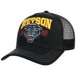 Stetson Wild Ones Trucker Cap Women/Men - Baseball mesh Snapback, with Peak, Peak Summer Spring-Summer - One Size Black