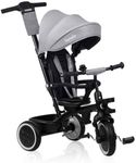 LIONELO Berry 2in1 Kids Tricycle Stroller for toddlers 1-5 Years Up to 25kg Parent steering control Swivel seat Three wheeler Bike Harness Canopy Basket Cup Holder Robust frame Durable wheels