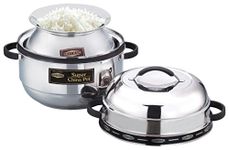 SREERAM Stainless Steel Super China Pot Thermal Rice Cooker (Large, 1 Kg)