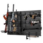 Savior Equipment Wall Rack System Heavy-Duty Steel Tactical Rifle Carbine Shotgun Handgun Storage Wall Mount, Modular Firearms Gun Wall Gear Accessories Organizer, Holds up to 6 Rifles & 6 Pistols