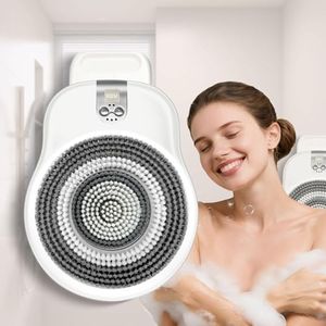 Electric Shower Brush for Body, Wall-Mounted Back Scrubber for Shower