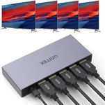 Unitek HDMI Splitter 1 in 4 Out 4K - 4 Port Ultra HD Splitter hdmi with LED | HDMI 1.4b Hub HDCP 1.4 for 3D Fire Stick, PS5, Xbox, PC, Monitor Plug & Play Duplicate/Mirror Screen Only (Not Extend)