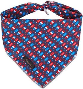 ARING PET Heart Dog Bandana-Cute Popsicle Dog Scarf, Cotton Patriotic Triangle Bibs for Small to Large Boys & Girls Dogs & Cats