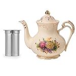 YOLIFE Flower Teapot, Tea Pot with 