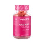 Folic Acid Gummies – Folic Acid 400mcg - 3 Month Supply – Vegan – Gluten Free – Pregnancy Care – Prenatal Health & Maternal Tissue Growth During Pregnancy – Made by Novomins