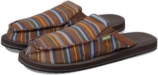 Sanuk Men's You Got My Back ST Blanket Loafer, Brown Multi, 10, Brown Multi, 10