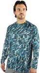 WindRider Men’s Rash Guard Swim Shirt – Long Sleeve UPF 50+ Performance Fit ROILING SEA