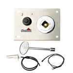 Stanbroil Fire Pit Gas Burner Spark Ignition Kit - Including Push Button Igniter Gas Shut-Off Valve with Key