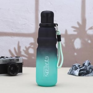 AISIR Botella Agua 750ml - Botella de Agua Deportiva, Botella agua Gimnasio, a Prueba de Fugas y Sin BPA, para Niños & Adultos, Deporte, Oficina, Yoga, Ciclismo - Verde