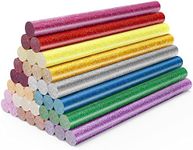 ENPOINT Color Glitter Hot Glue Sticks, 36 Pack Hot Melt Glue Sticks Mini Size, Craft Adhesive Waxing Sticks Bulk for Christmas Cards, Sealing, Decoration, Art, DIY, 4" Long x 0.27" Dia