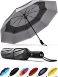 Repel Umbrella Windproof Travel Umbrellas for Rain - Easy Auto Open Close, Durable & Compact Umbrella, Strong Fiberglass Frame, Waterproof Canopy - Backpack, Purse, Portable Umbrella for Travel