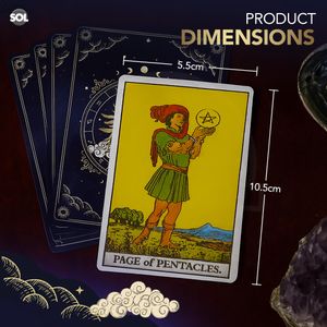 SOL Tarot Card Deck, 78-Piece Set – Classic Divination Cards
