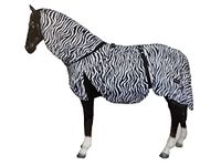 Horse Masters Summer Fly Rug - Sweet Itch Eczema Bug Protection Full Neck Combo Sheet - Equestrian Rug for Competition Riding Outdoors Yards Fields