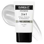 INSIGHT 3-in-1 Primer | Matte Finish | Primes, Protects & Moisturizes | Oil-Free with Pore Blurring | Long-Lasting Formula | For All Skin Types | 30ml