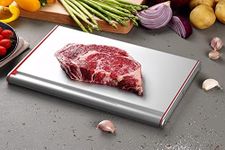 That! Inventions THW-31S Professional Quick Food Defrosting Tray and Thawing Plate, Red, 14"