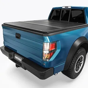 OEDRO FRP Hard Tri-fold Tonneau Cover Fold Truck Bed Covers Compatible with Ford F150 F-150 2009-2014 with 5.5 Feet Bed