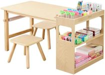 Kids Art Table and 2 Chairs with Ro