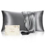 YANIBEST Satin Pillowcase for Hair and Skin Care Silk Pillowcase 2 Pack King Size Pillow Cases Set of 2 -Satin Cooling Pillow Covers with Hidden Zipper Floral Print