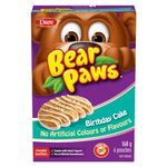 Bear Paws Birthday Cake Cookies - Soft Cookie Snack Packs, Peanut Free School Snacks, 168g, 6 pouches