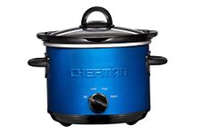 Chefman RJ15-15-Blue Slow Cooker, Blue, 1.5 quart