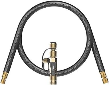 NAVAC NEVK2 Rapid Evacuation Kit | Valve Core Removal Tool and Evacuation Hose | 1/4″ and 5/16″ Valve Core Removal Tool | 1/2“ to 1/4“ Fittings High- Flow Refrigerant Hose | 1 Year Warranty
