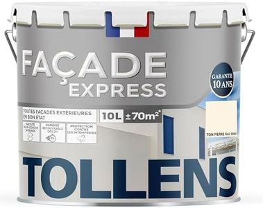 Tollens - Peinture Façade Acrylique - Pour Murs Extérieurs, Murets, Abris de Jardin - Mat - Ton Pierre - 10L = 70m2 3T28871
