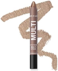 wet n wild Color Icon Cream Eyeliner Eyeshadow Multi-Stick, Moisturizing, Nourishing Velvety Cream-to-Powder Buildable & Blendable Formula, Cruelty-Free & Vegan - Brown Sugar