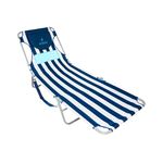 Ostrich LCL-1006S LCL Ladies Comfort Lounger Striped, Blue and White