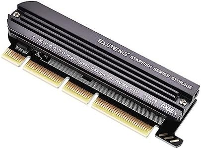 ELUTENG NVMe PCIe 4.0 Adapter NVMe M.2 SSD to PCIe X4/X8/X16 Card with Aluminum Heat Sink M.2 to PCI-Express SSD Expansion Card Support 2230 2242 2260 2280 Max 4TB for Windows/Linux/Moc os