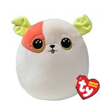 TY Patch Dog Squish a Boo 10 Inches - Squishy Beanies for Kids, Baby Soft Plush Toys - Collectible Cuddly Stuffed Teddy