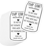 Sureio 200 Pieces Tumbler Care Instruction Cards, Cup Care Instructions Cards, Tumbler Care Cards, Cup of Care Mug Insert for Business, Customer Directions Cards, Online Shop Package Insert